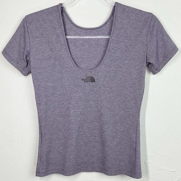 The North Face Lunar Purple Lean Strong Rib Tee Shirt Small New - Picture 5 of 7